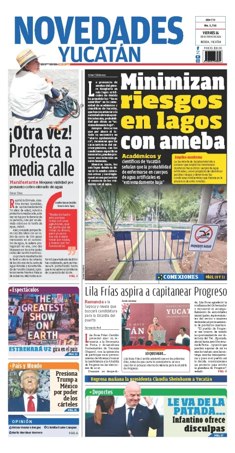 Portada de Novedades Yucatan