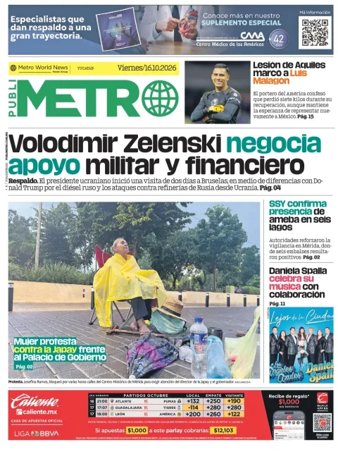 Portada de Publimetro Merida