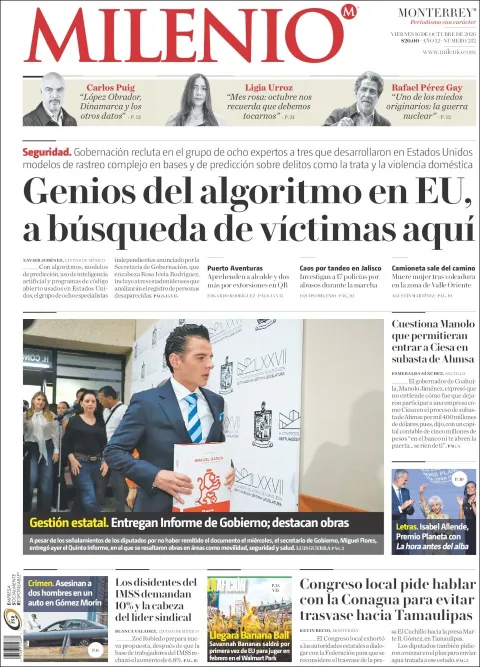 Portada de Milenio