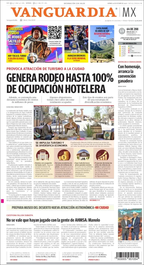 Portada de Vanguardia