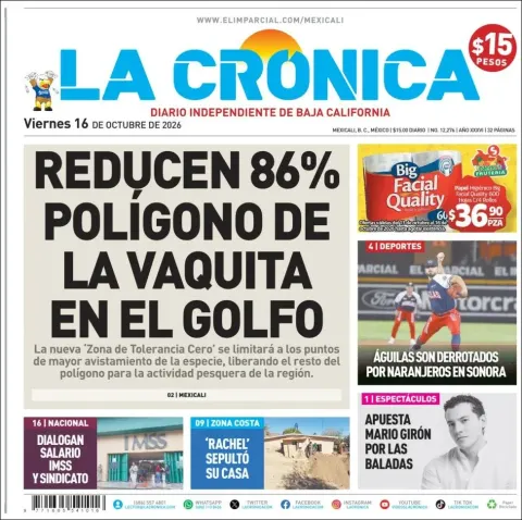 Portada de La Cronica