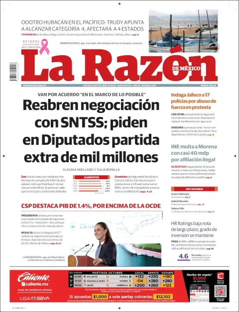 Portada de La Razon