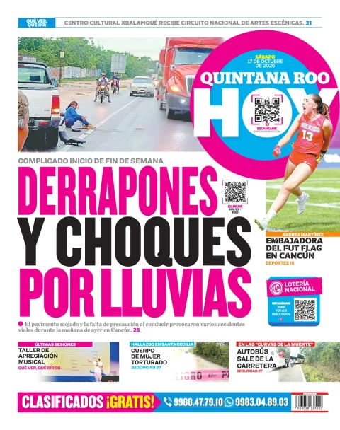 Portada de Quintana Roo Hoy (Contraportada)
