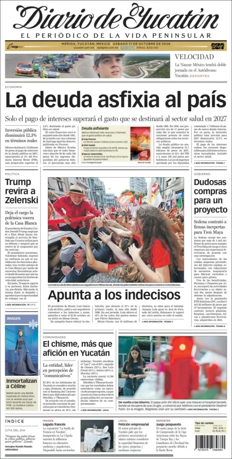 Portada de Diario de Yucatán