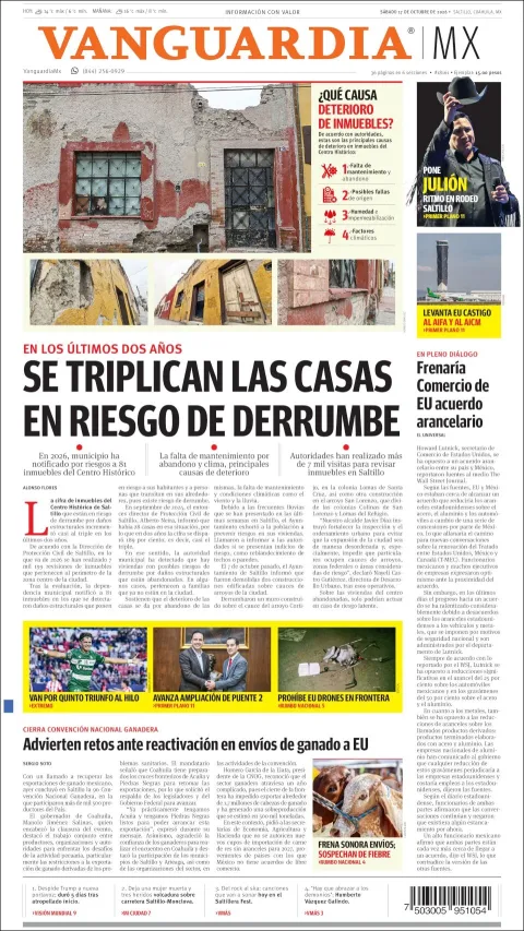 Portada de Vanguardia