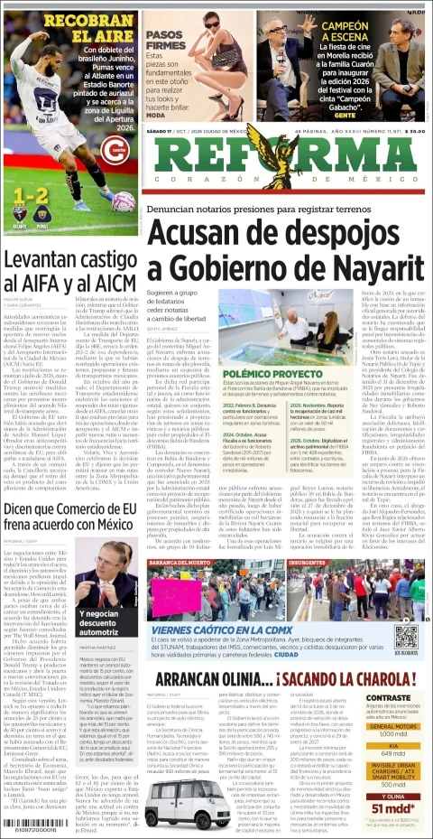 Portada de Reforma
