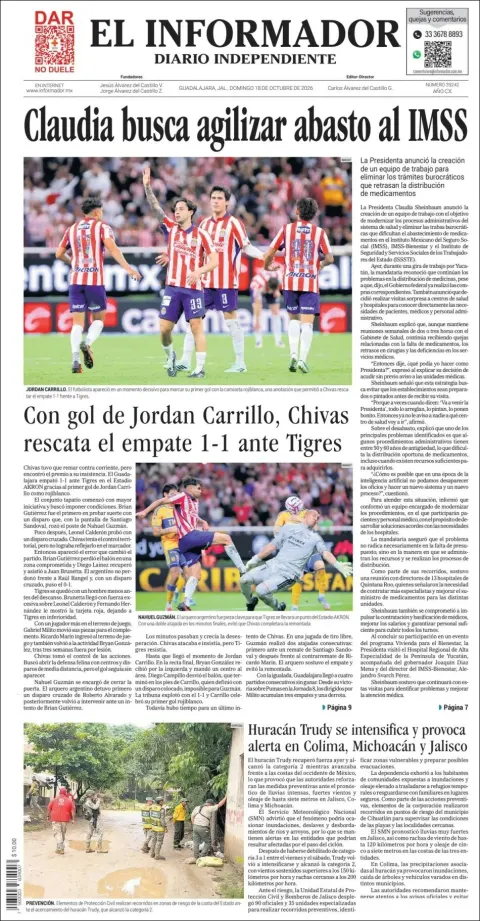Portada de El Informador
