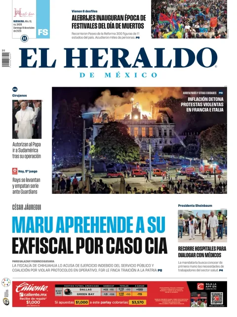 Portada de El Heraldo de Mexico