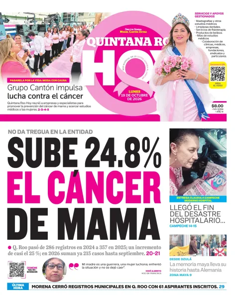 Portada de Quintana Roo Hoy (Portada)