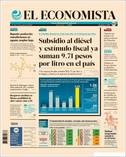 Portada de El Economista