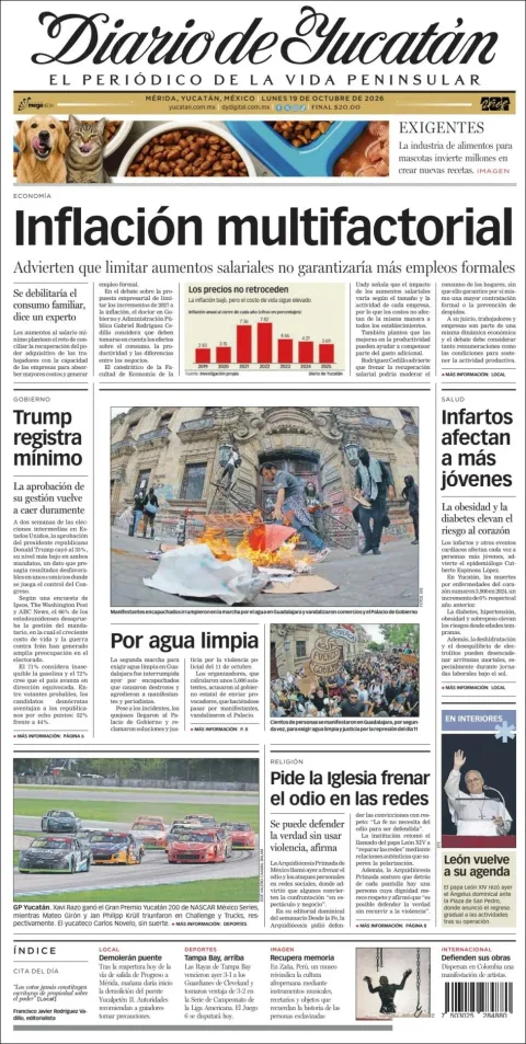 Portada de Diario de Yucatán