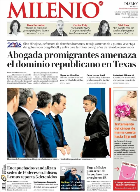 Portada de Milenio