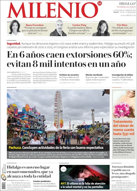 Portada de Milenio Hidalgo