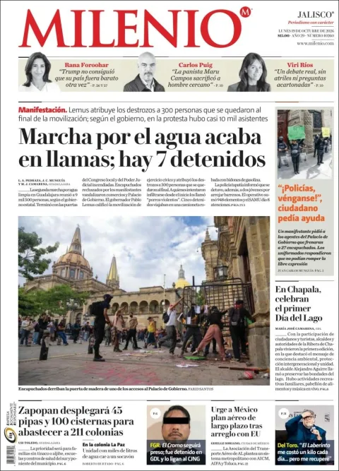 Portada de Milenio Jalisco