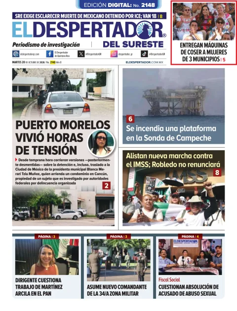 Portada de El Despertador de Quintana Roo