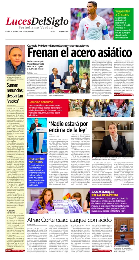 Portada de Luces del Siglo