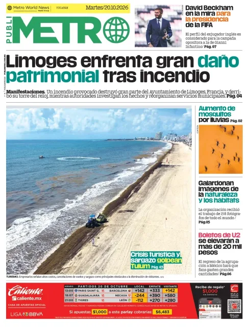Portada de Publimetro Mérida