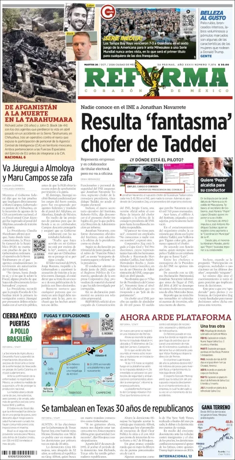 Portada de Reforma