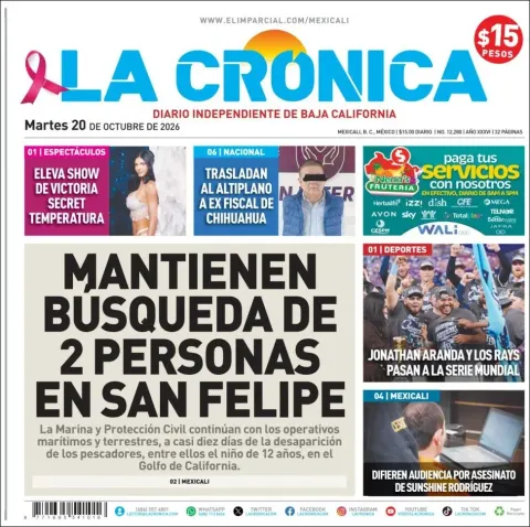 Portada de La Cronica