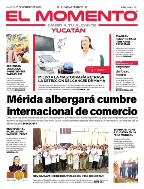 Portada de El Momento Yucatan