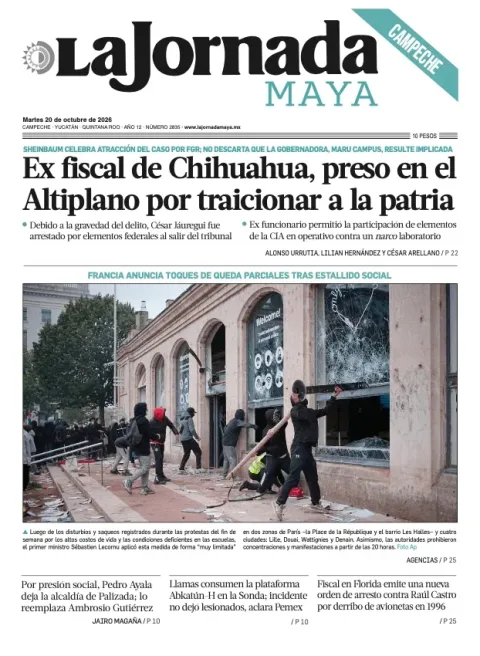 Portada de La Jornada Maya Campeche