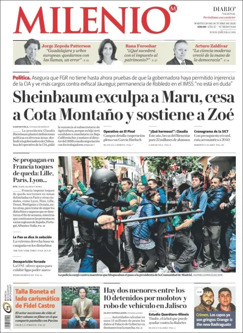 Portada de Milenio
