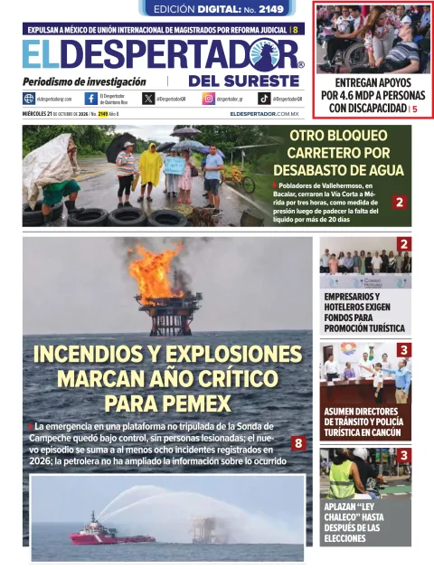 Portada de El Despertador de Quintana Roo