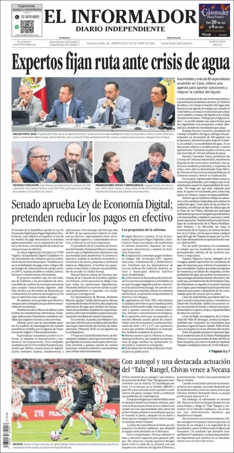Portada de El Informador