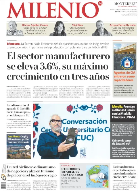 Portada de Milenio Monterrey
