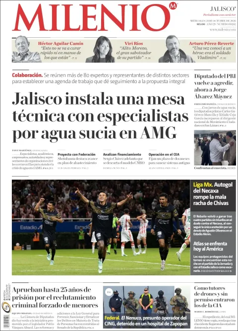 Portada de Milenio Jalisco