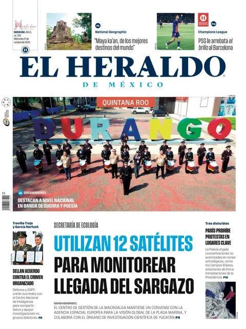 Portada de El Heraldo de México - Quintana Roo