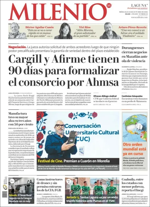 Portada de Milenio Laguna