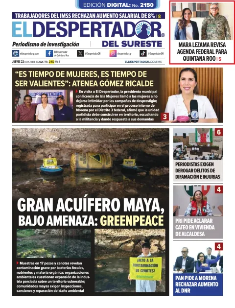 Portada de El Despertador de Quintana Roo