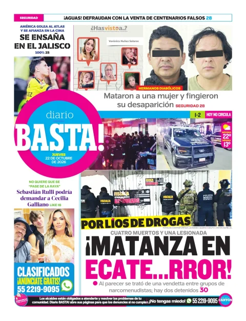 Portada de Basta! (Contraportada)