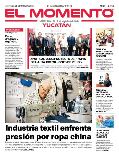 Portada de El Momento Yucatán