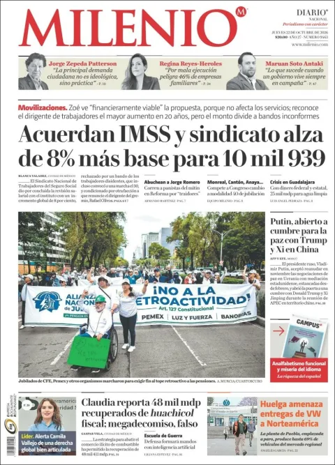 Portada de Milenio