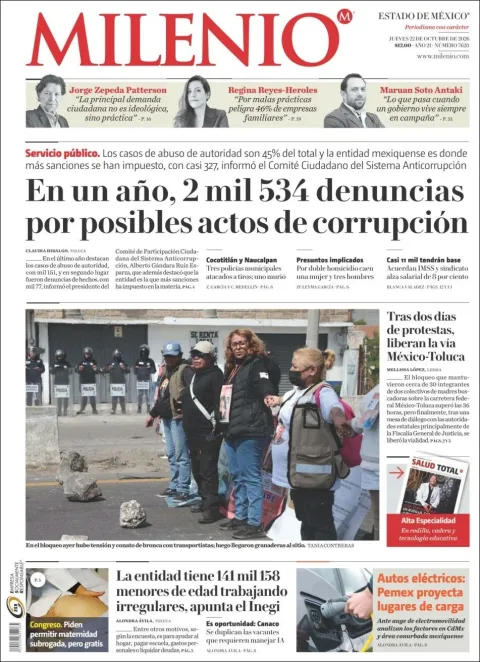 Portada de Milenio Edo de México