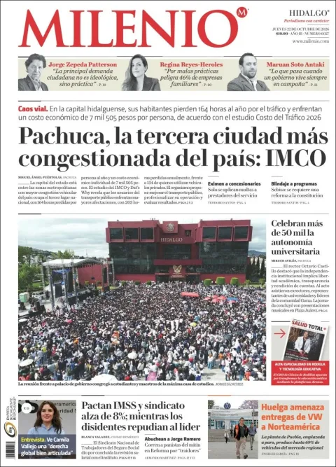 Portada de Milenio Hidalgo