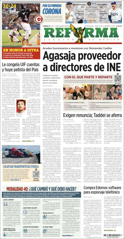 Portada de Reforma