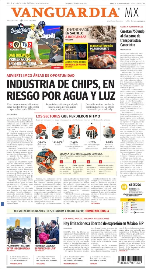 Portada de Vanguardia