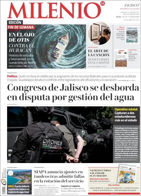 Portada de Milenio Jalisco