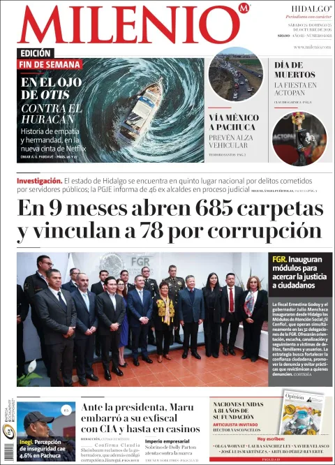 Portada de Milenio Hidalgo