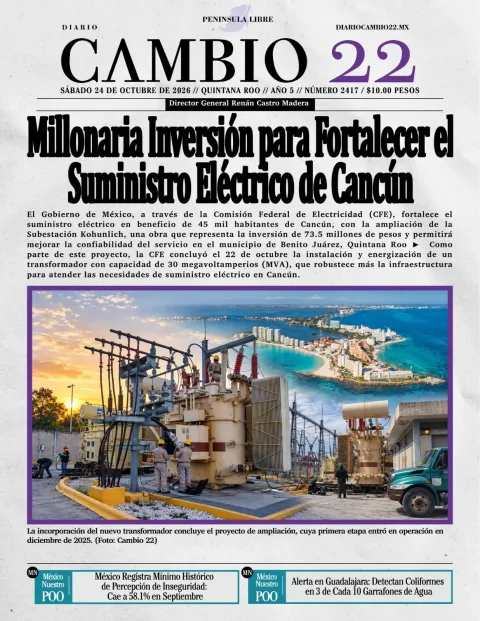 Portada de Diario Cambio 22 (Portada)