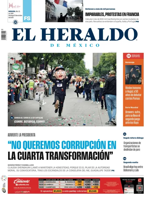 Portada de El Heraldo de México