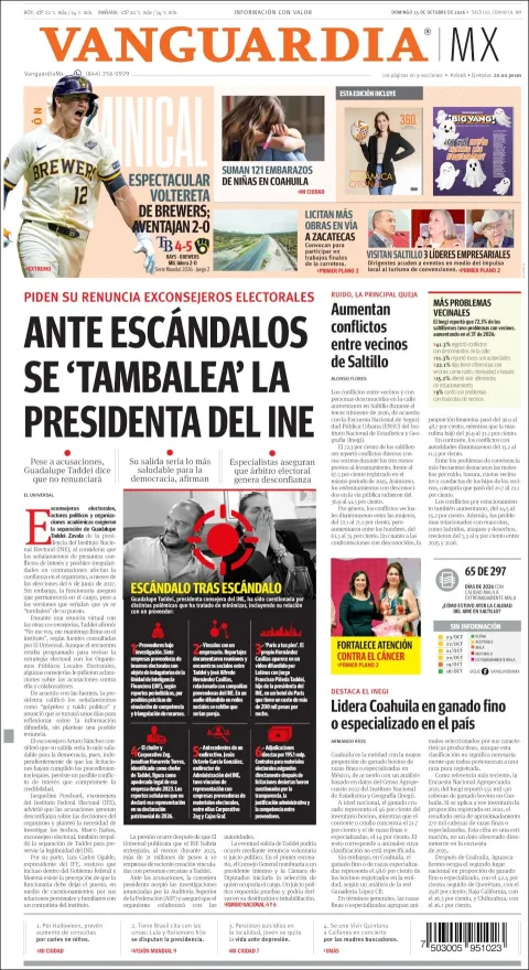 Portada de Vanguardia