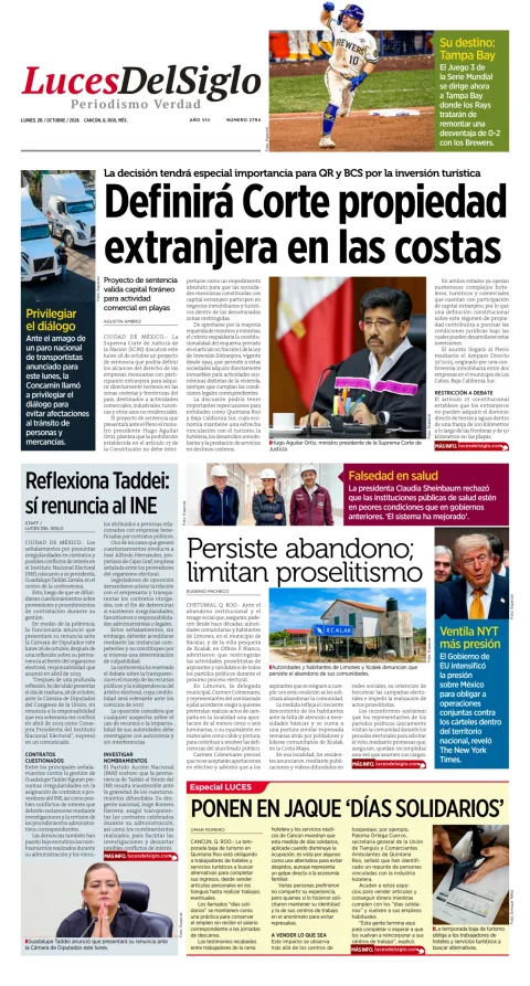 Portada de Luces del Siglo