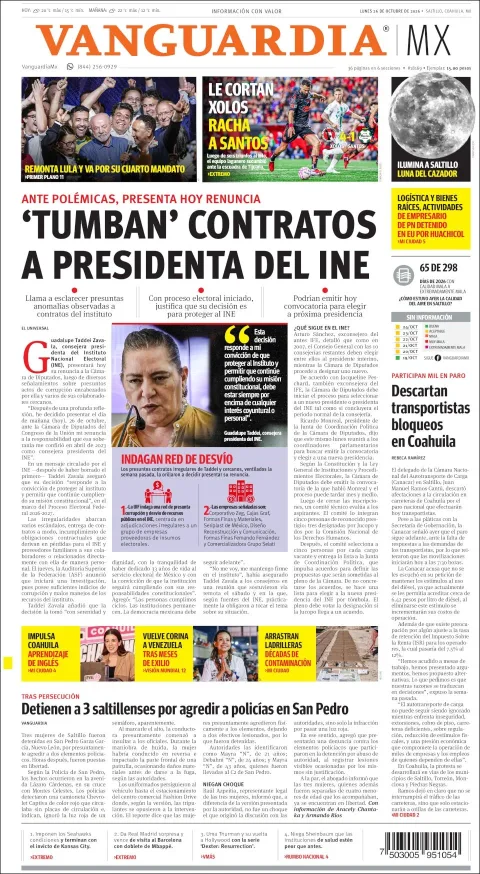 Portada de Vanguardia