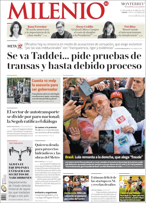 Portada de Milenio Edo de México