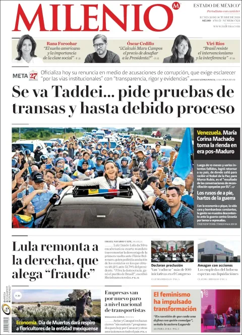 Portada de Milenio Monterrey