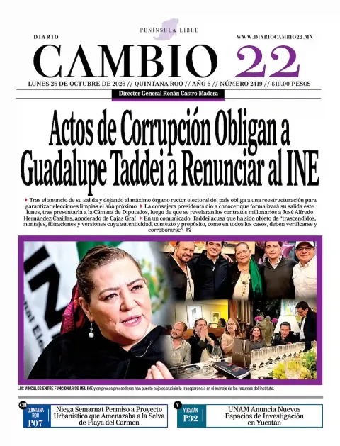 Portada de Diario Cambio 22 (Portada)